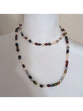 Fresh water Pearl's,opera length 34 inches.Multicolors that go with everything.